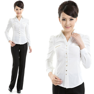 女士白色襯衫定做